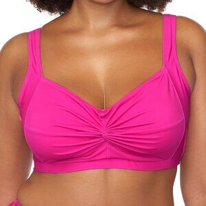 Raisins Curve Trendy Plus Size Sasha Twist-Front Bikini Top